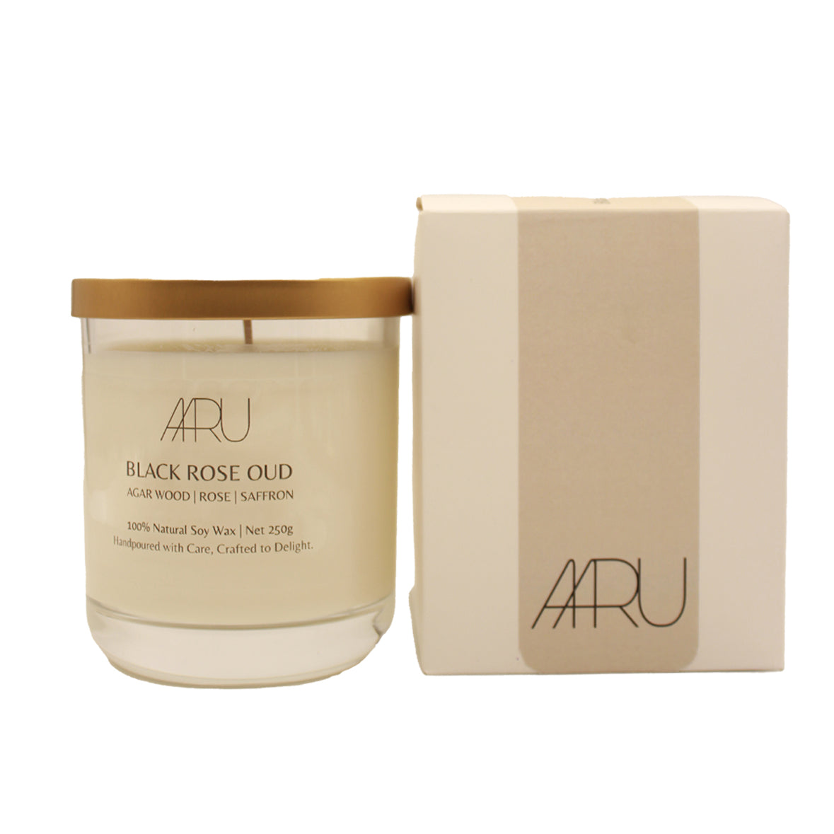 Aaru Black Rose Oud Candle