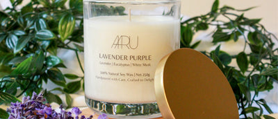 Aaru Lavender Purple Candle