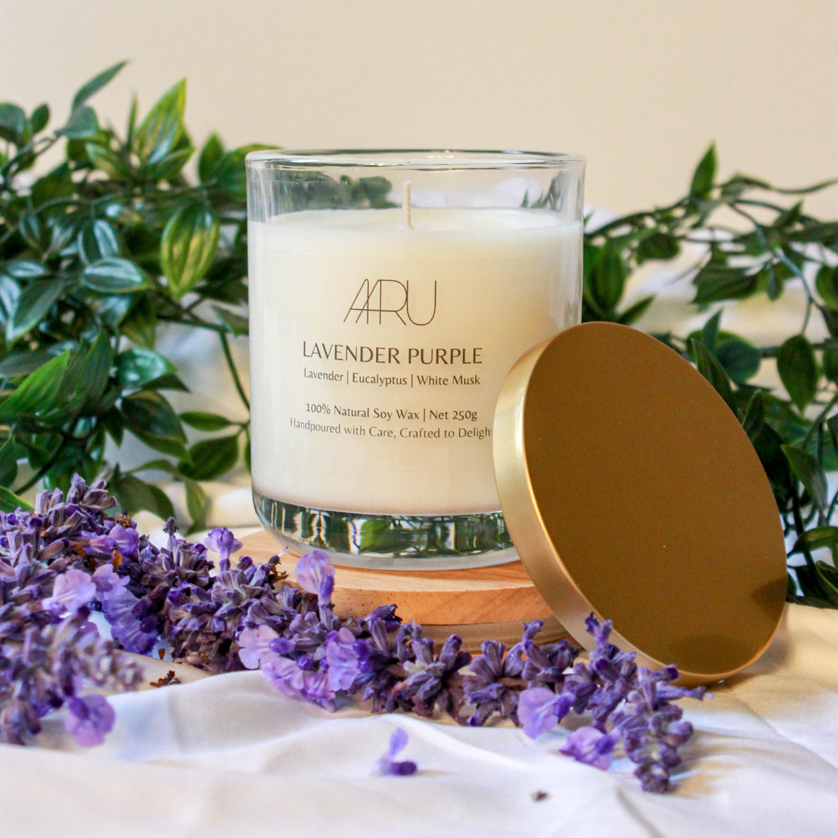 Aaru Lavender Purple Candle