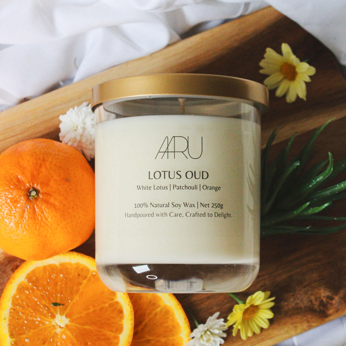 Aaru Lotus Oud Candles